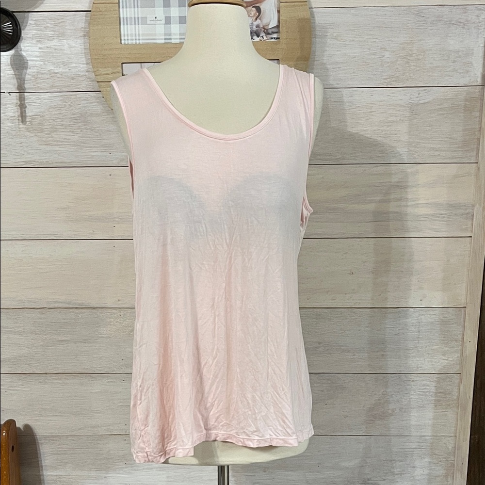 NEW White House Black Market Light Pink Tank Top L